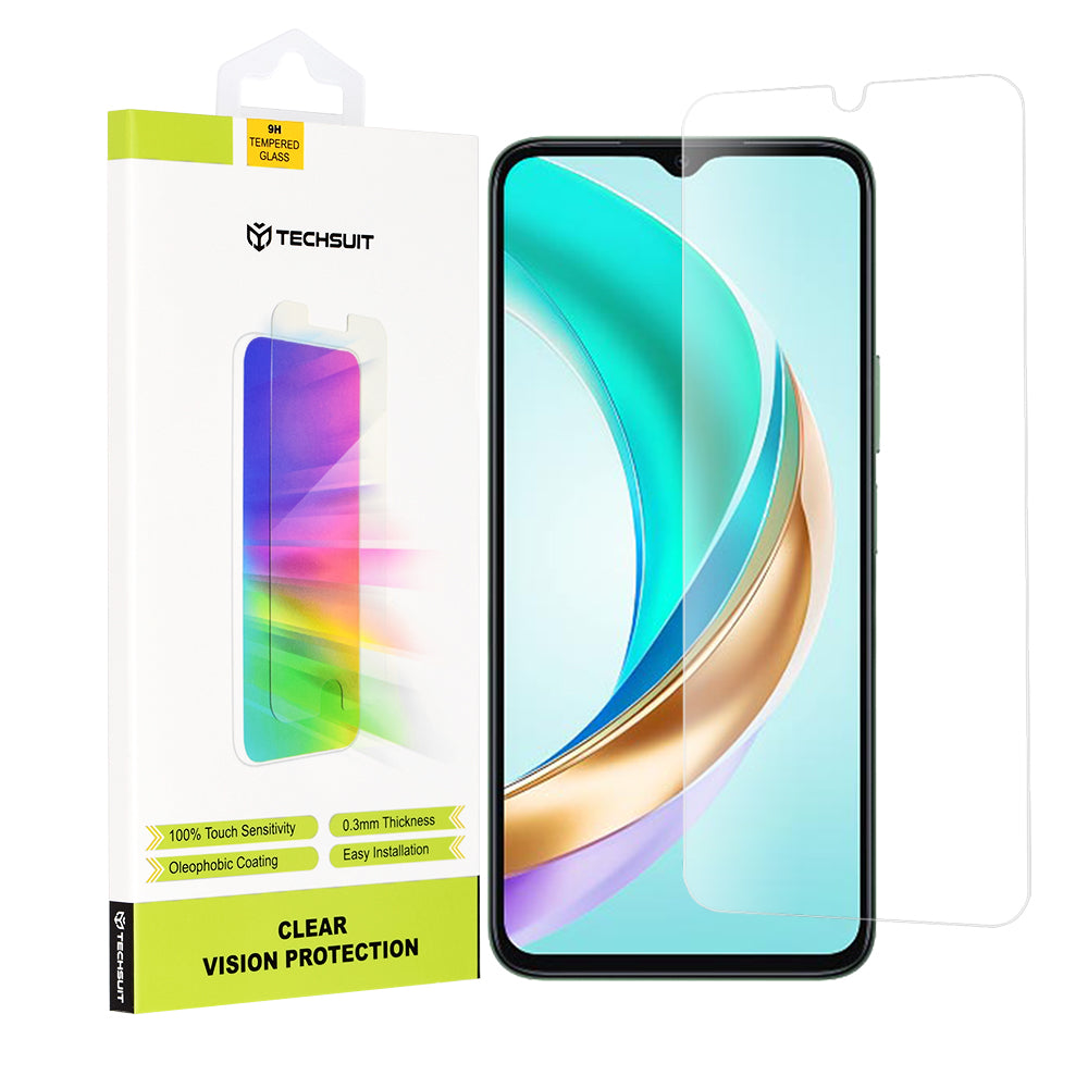 Folie de protectie Ecran Techsuit Clear Vision pentru Honor X6b, Sticla Securizata, Full Glue