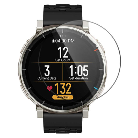 Folie de protectie Ecran Techsuit Nano Flex pentru Amazfit Active 3 Premium, Plastic, Set 2 bucati, Neagra