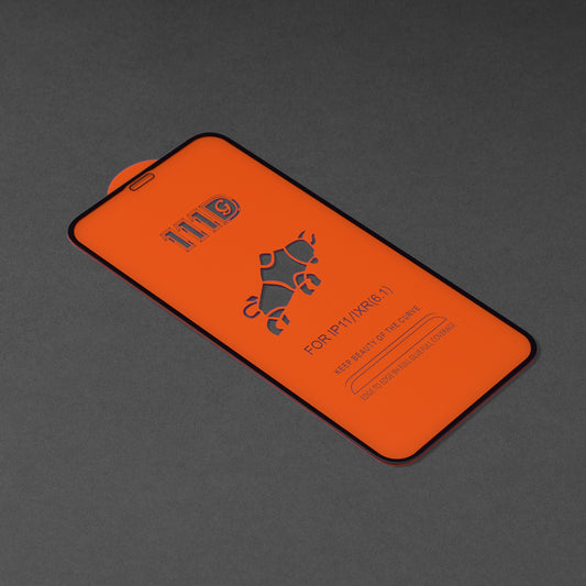 Folie de protectie Ecran Techsuit pentru Apple iPhone 11 / XR, Sticla Securizata, Full Glue, 111D, Neagra