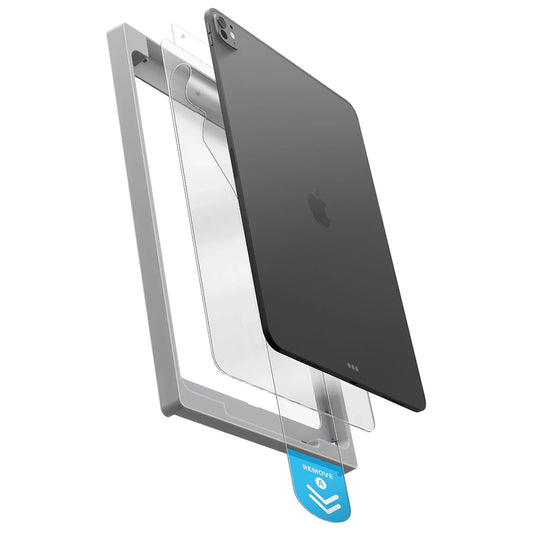 Folie de protectie Ecran UNIQ Optix Exofit pentru Apple iPad (2025), Sticla Securizata, Full Glue