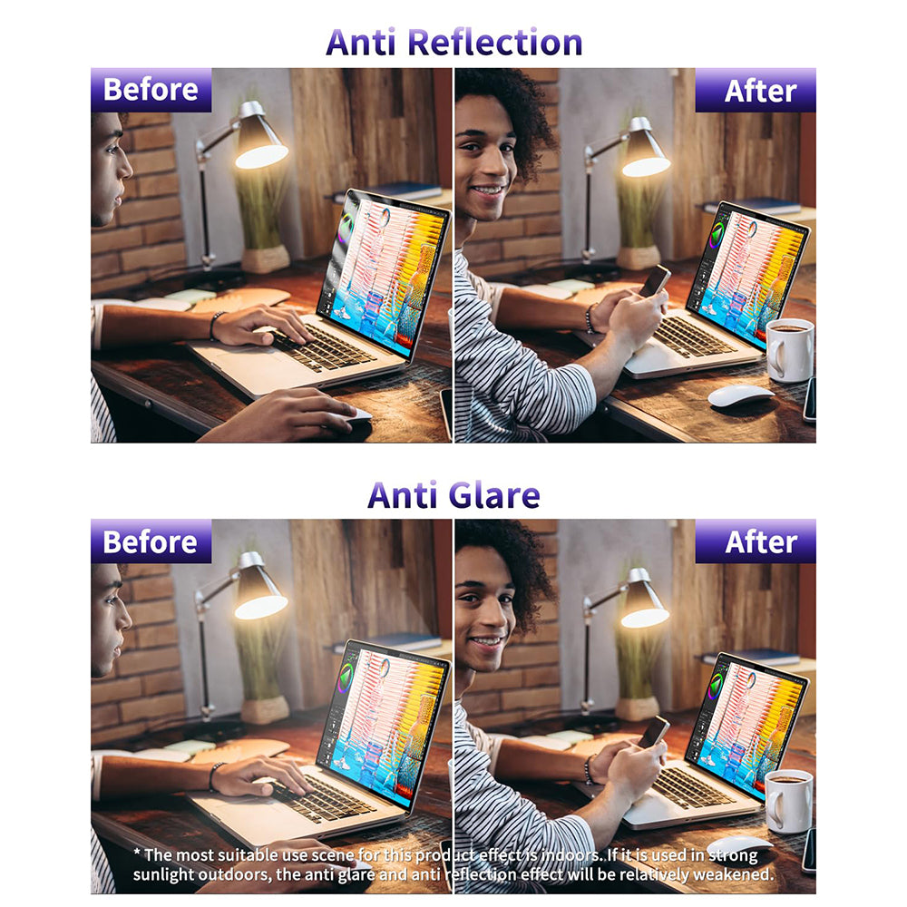 Folie Protectie Ecran Anti Blue Light Techsuit VisionProX pentru Laptop 14inch, Plastic