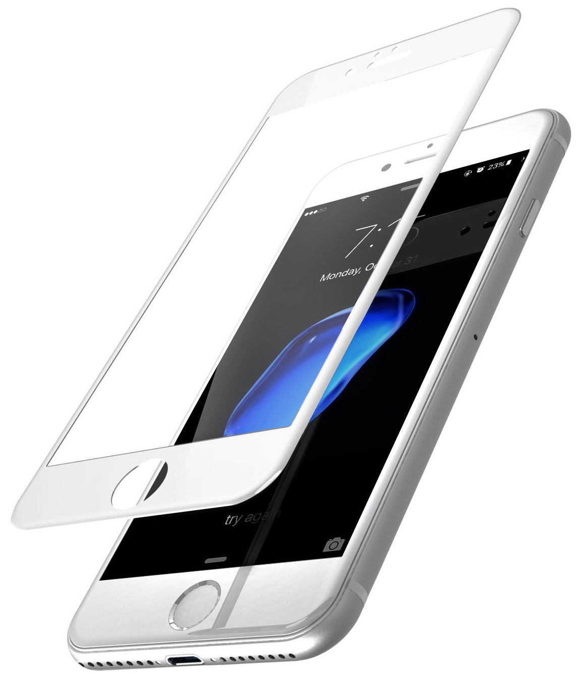 Panzerglas für Apple iPhone SE (2022/2020) / 8 | 5D Full Glue | Weiß | 9H