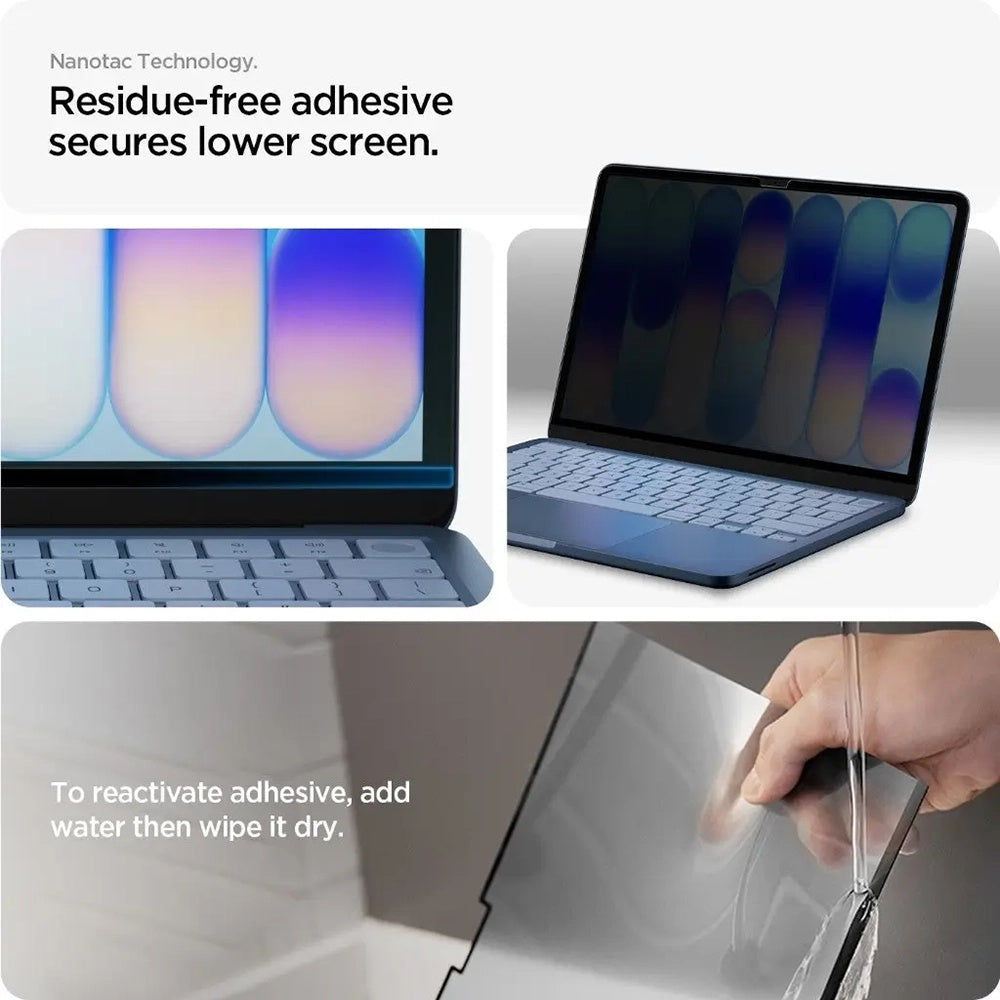 Folie Protectie Ecran Privacy Spigen Safe View Magnetic pentru Apple MacBook Neo 13inch, Plastic AFL11670