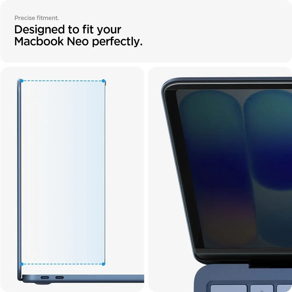 Folie Protectie Ecran Privacy Spigen Safe View Magnetic pentru Apple MacBook Neo 13inch, Plastic AFL11670