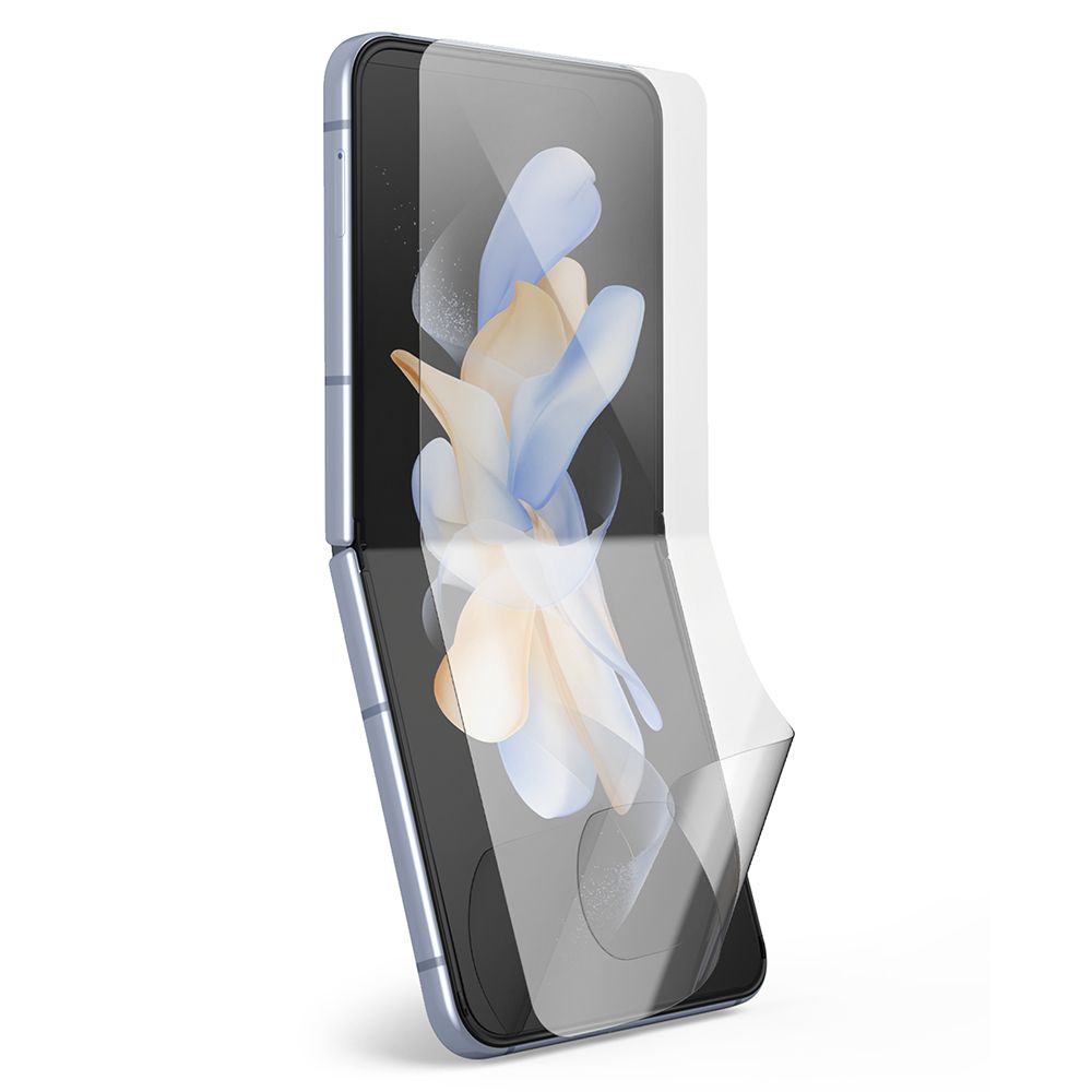 Folie de protectie Ecran Interior Ringke Dual Easy pentru Samsung Galaxy Z Flip4 F721, Plastic, Set 2 bucati