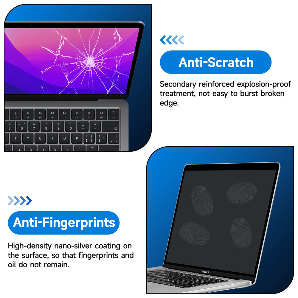 Folie Protectie Ecran Matte Anti Blue Light Techsuit VisionProX pentru Apple MacBook Pro 13inch (2022) / (2020) / (2019) / (2018) / (2016), Plastic