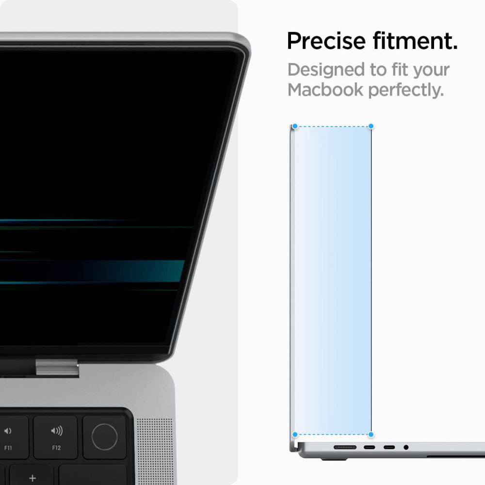 Folie Protectie Ecran Privacy Spigen Safe View Magnetic pentru Apple MacBook Pro 14inch (2026) / (2025) / (2024) / (2023) / (2022) / (2021), Plastic AFL06158