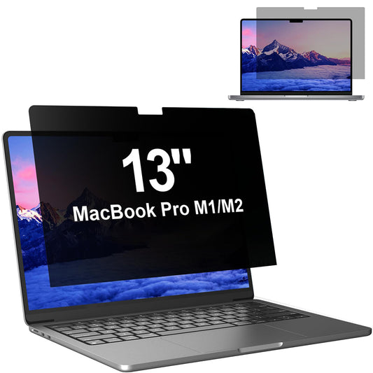 Folie Protectie Ecran Privacy Techsuit VisionProX pentru Apple MacBook Pro 13inch (2022) / (2020) / (2019) / (2018) / (2016), Plastic