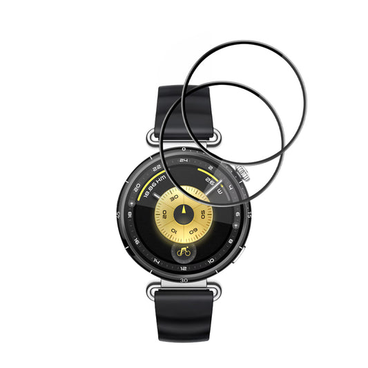 Folie Protectie Techsuit Nano Flex pentru Huawei Watch GT 6 41mm, Set 2 bucati, Plastic, Neagra