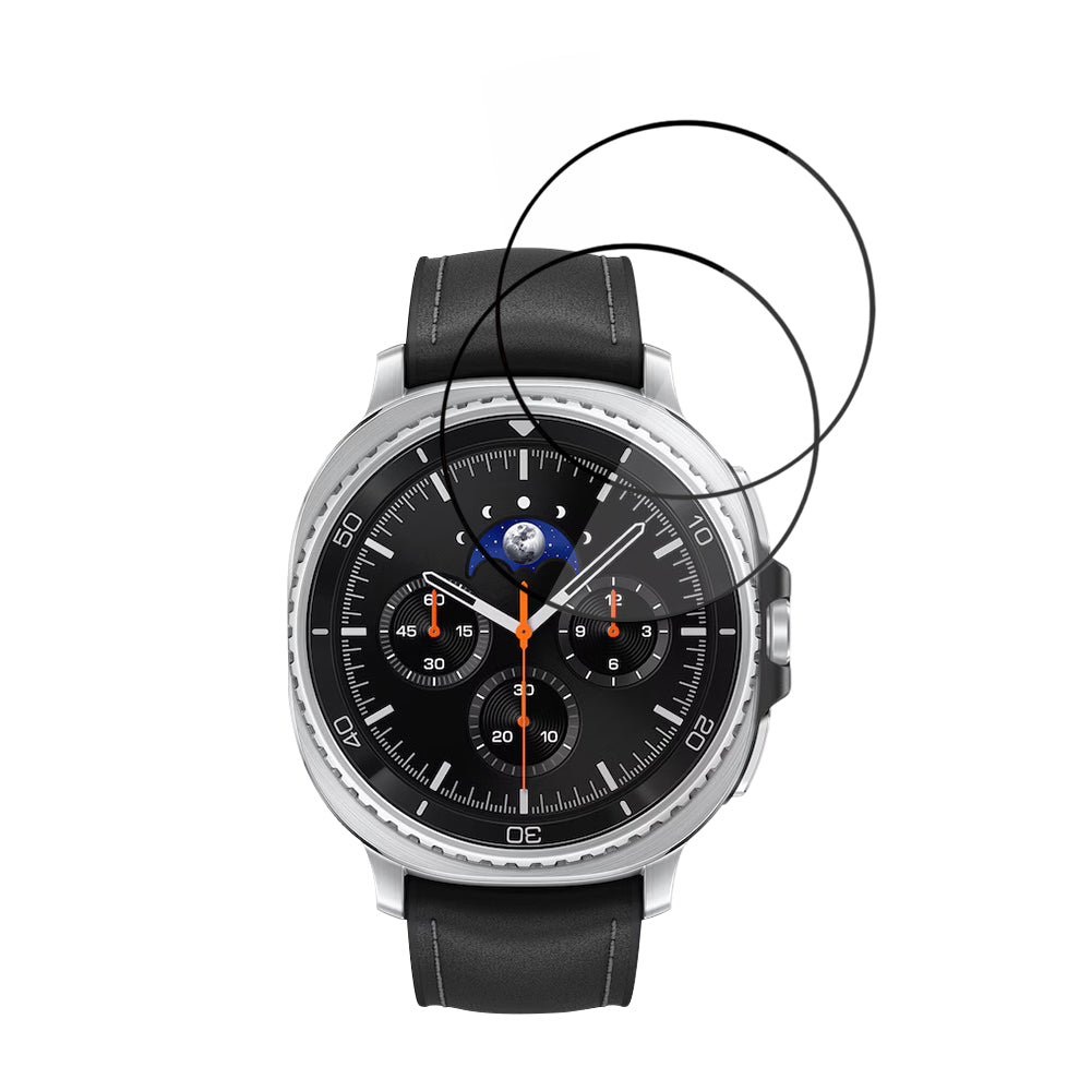 Folie Protectie Techsuit Nano Flex pentru Samsung Galaxy Watch8 Classic, Set 2 bucati, Plastic, Neagra