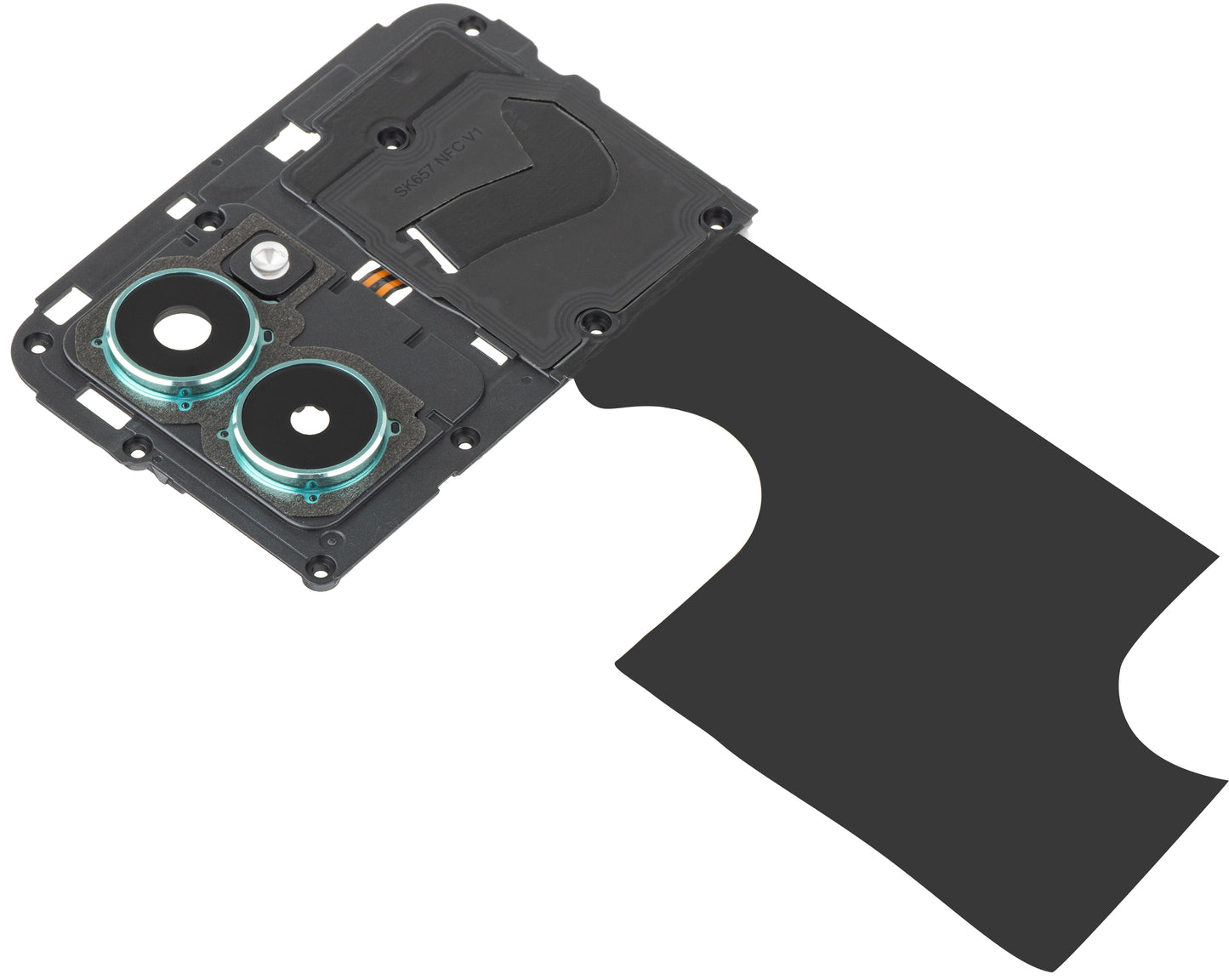 Geam Camera Spate - Blitz - Rama Interioara - Antena NFC HMD Pulse Pro, cu Rama, Verde (Glacier Green), Service Pack 286954437