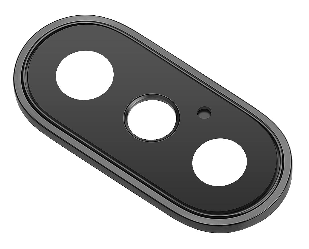 Rückkamera Glas für Apple iPhone X | mit Rahmen | Schwarz | Reparatur