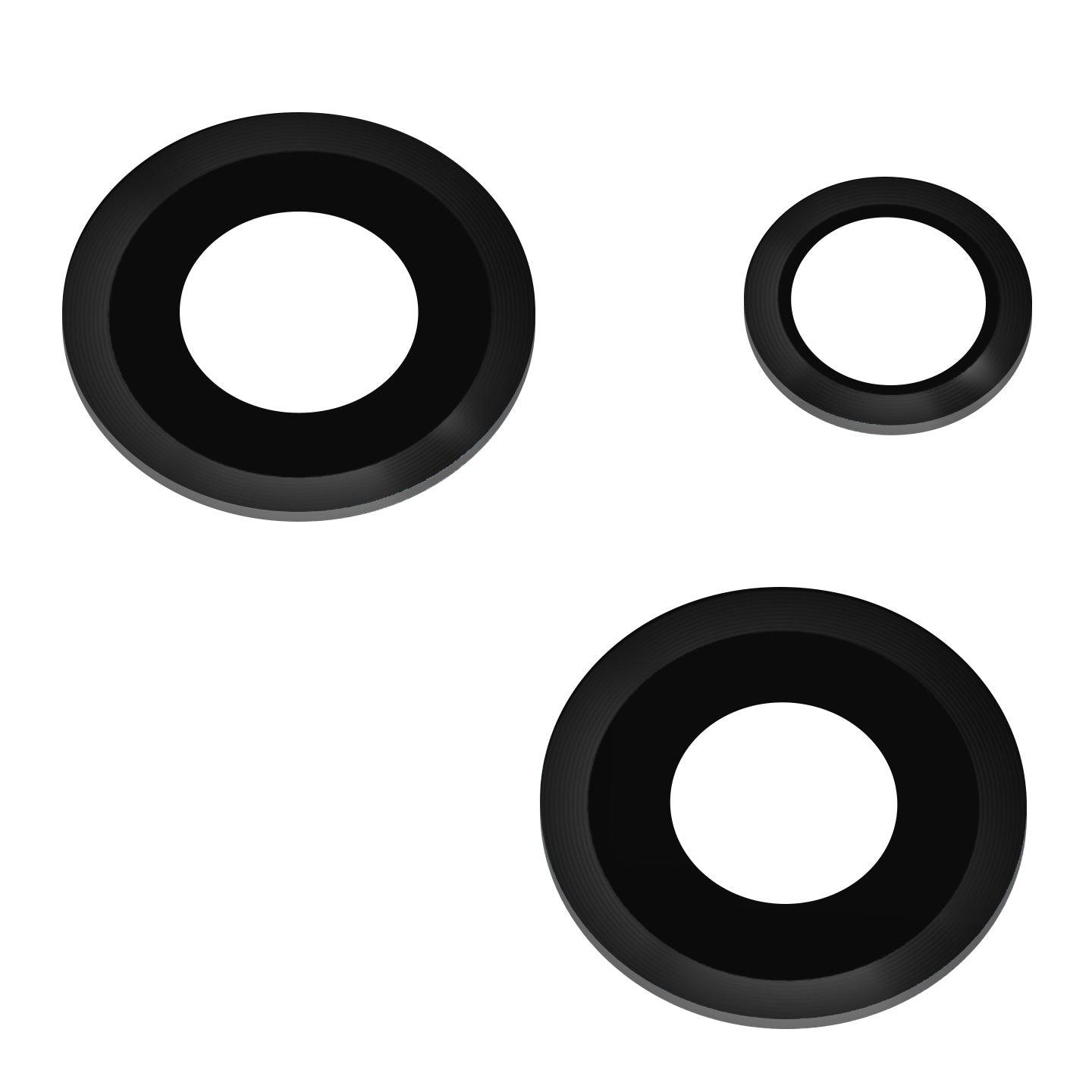 Geam Camera Spate Xiaomi Redmi Note 12 5G, Wide + UltraWide + Macro, Negru