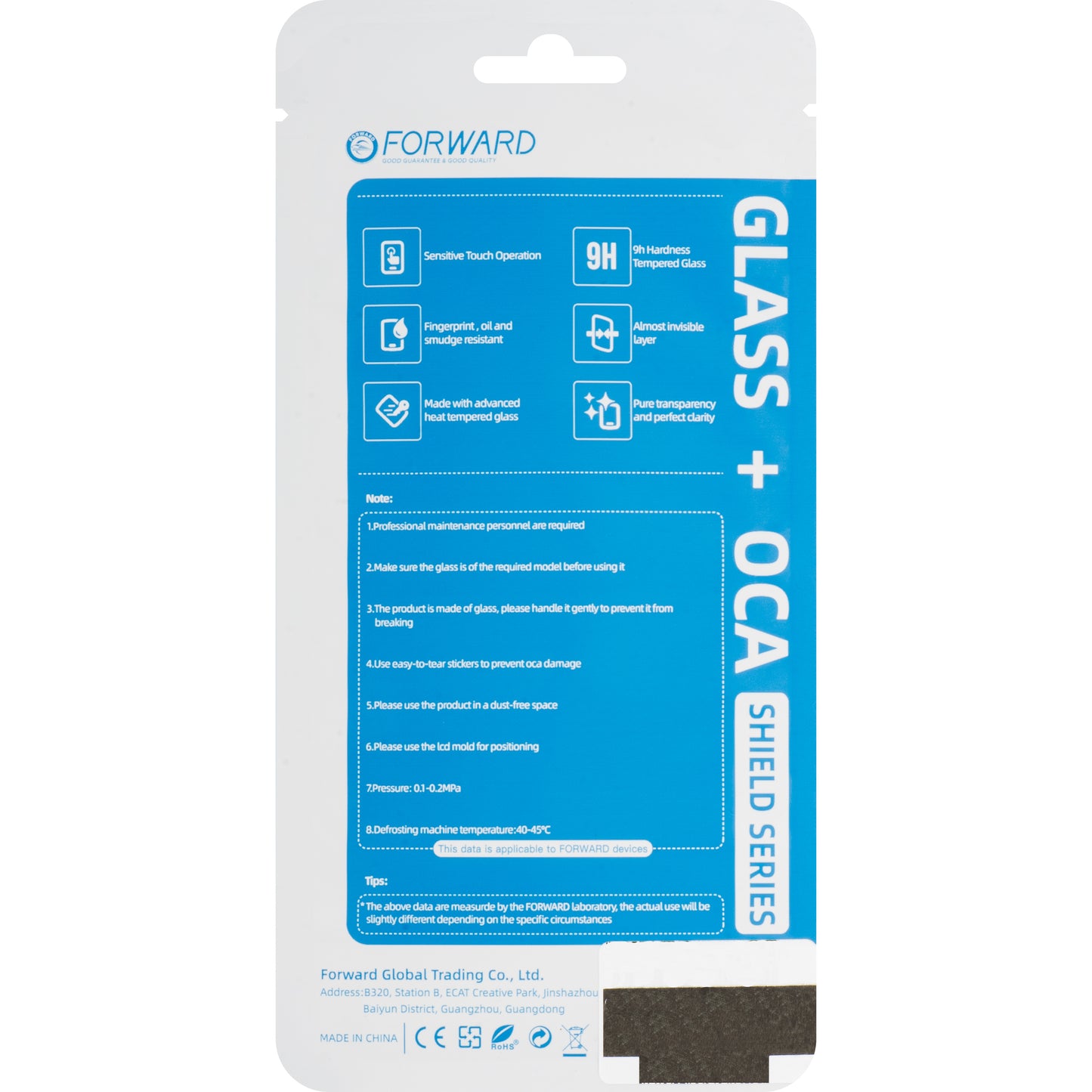 Geam Ecran + OCA Forward Shield pentru Samsung Galaxy S24 S921, Negru