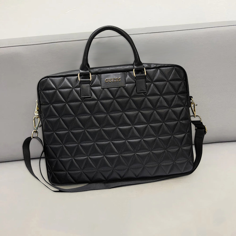 Geanta Guess Quilted pentru Laptop 15inch, Roz