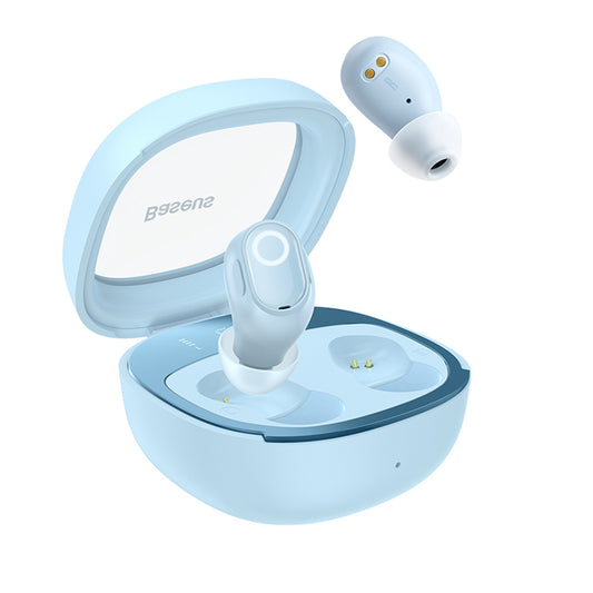 Handsfree Bluetooth Baseus WM02+, TWS, Albastru NGTW370303