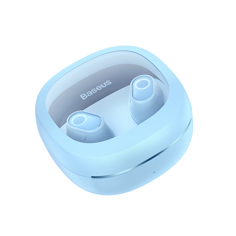 Handsfree Bluetooth Baseus WM02+, TWS, Albastru NGTW370303