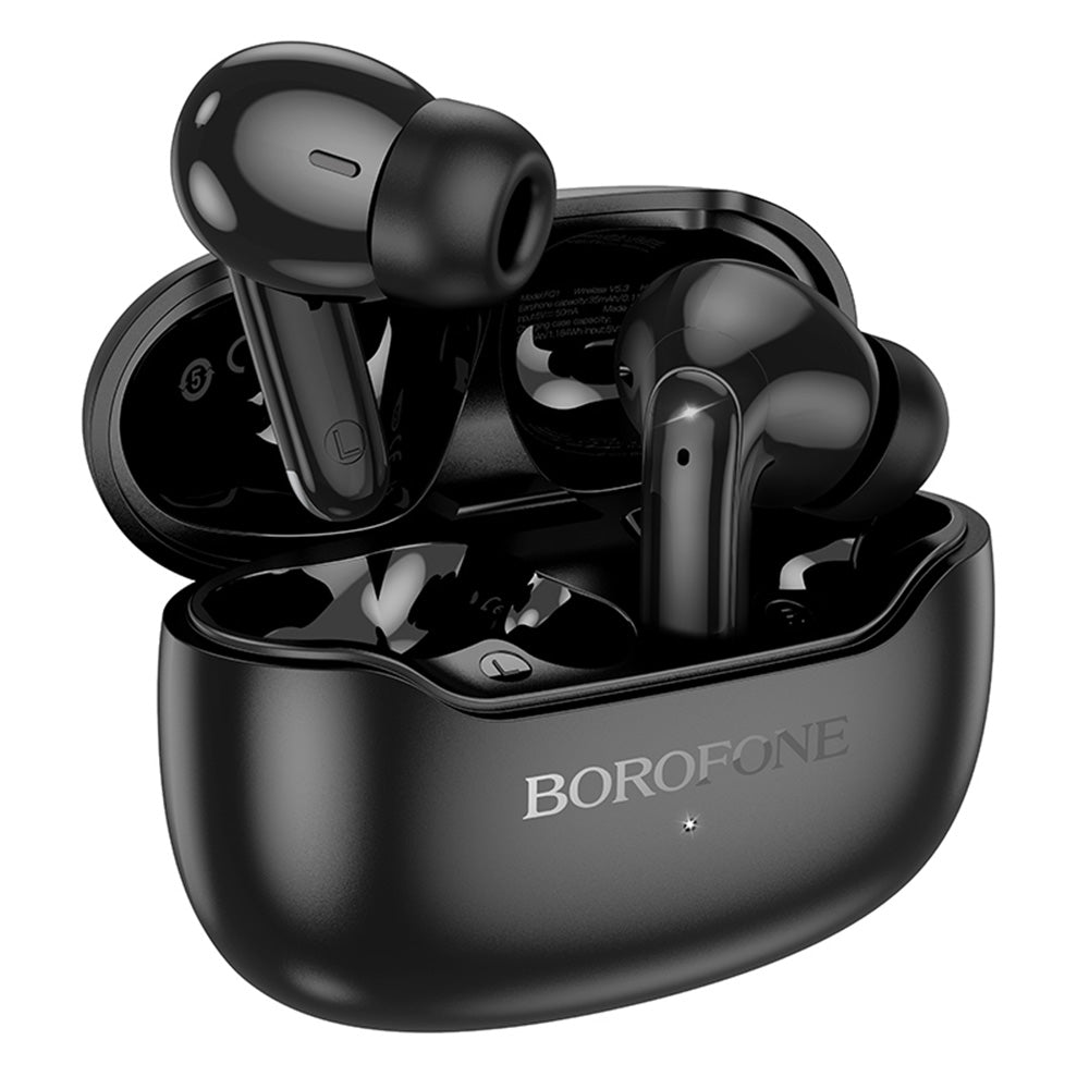 Handsfree Bluetooth Borofone FQ1 Shine, TWS, Negru