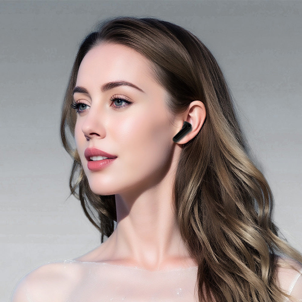 Handsfree Bluetooth Borofone FQ9 Peaceful, TWS, Negru