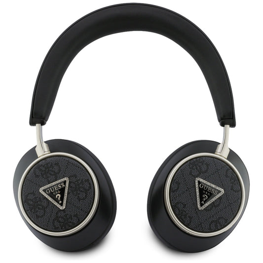 Handsfree Bluetooth Guess 4G Gold Triangle Logo, A2DP, Negru