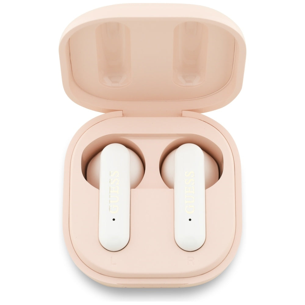 Handsfree Bluetooth Guess 4G Metal Logo, TWS, Roz