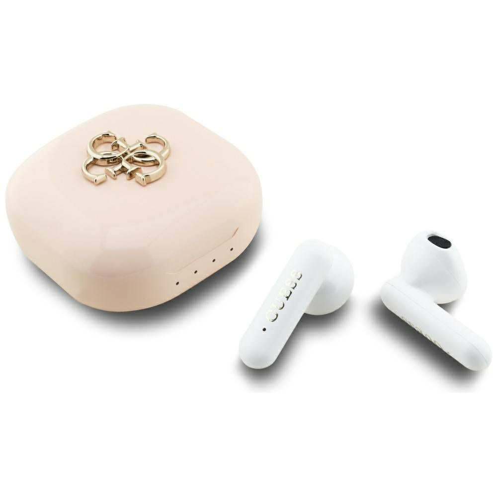 Handsfree Bluetooth Guess 4G Metal Logo, TWS, Roz