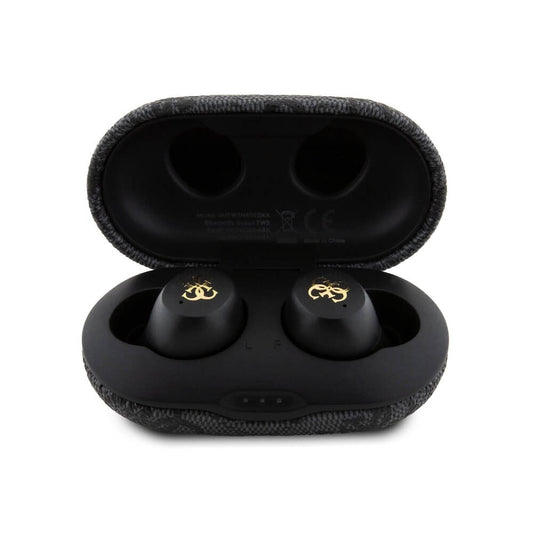 Handsfree Bluetooth Guess 4G Metal, TWS, Negru