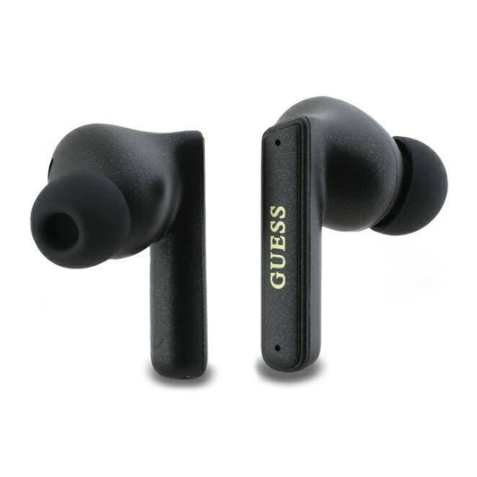 Handsfree Bluetooth Guess Capsule Printed Logo, TWS, ANC, Negru