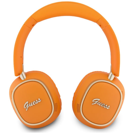 Handsfree Bluetooth Guess Rectangle Metal Script, A2DP, Portocaliu