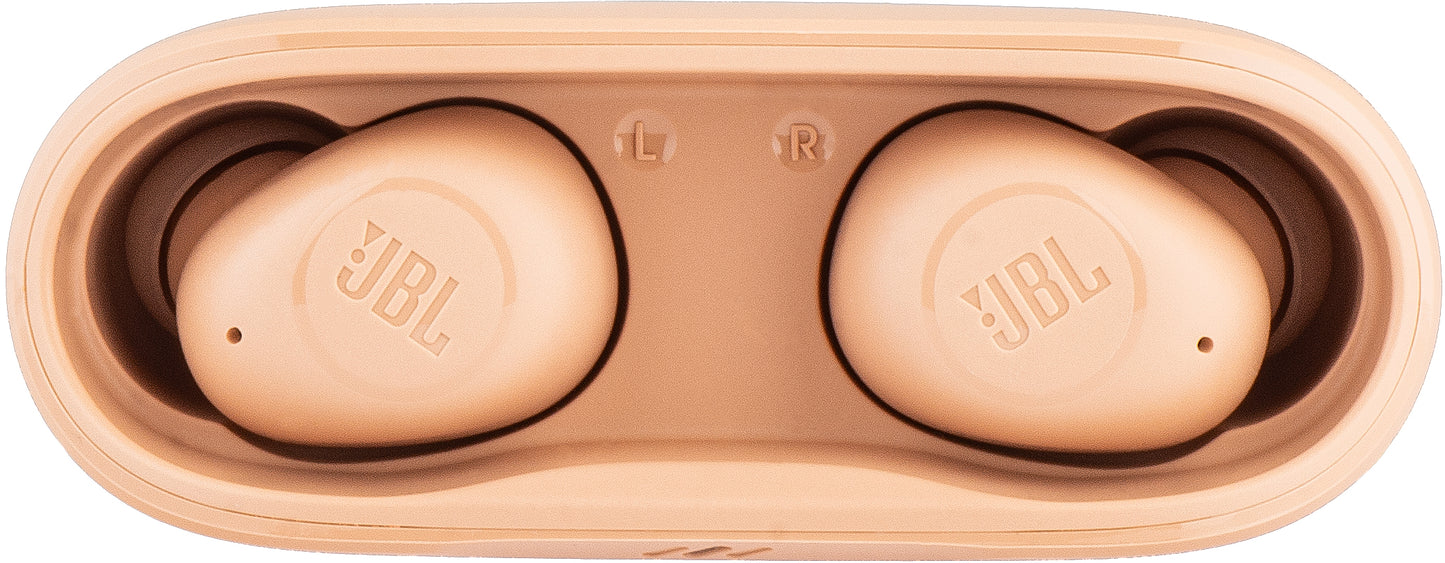 Handsfree Bluetooth JBL Wave Buds, TWS, Bej, Resigilat JBLWBUDSBEG