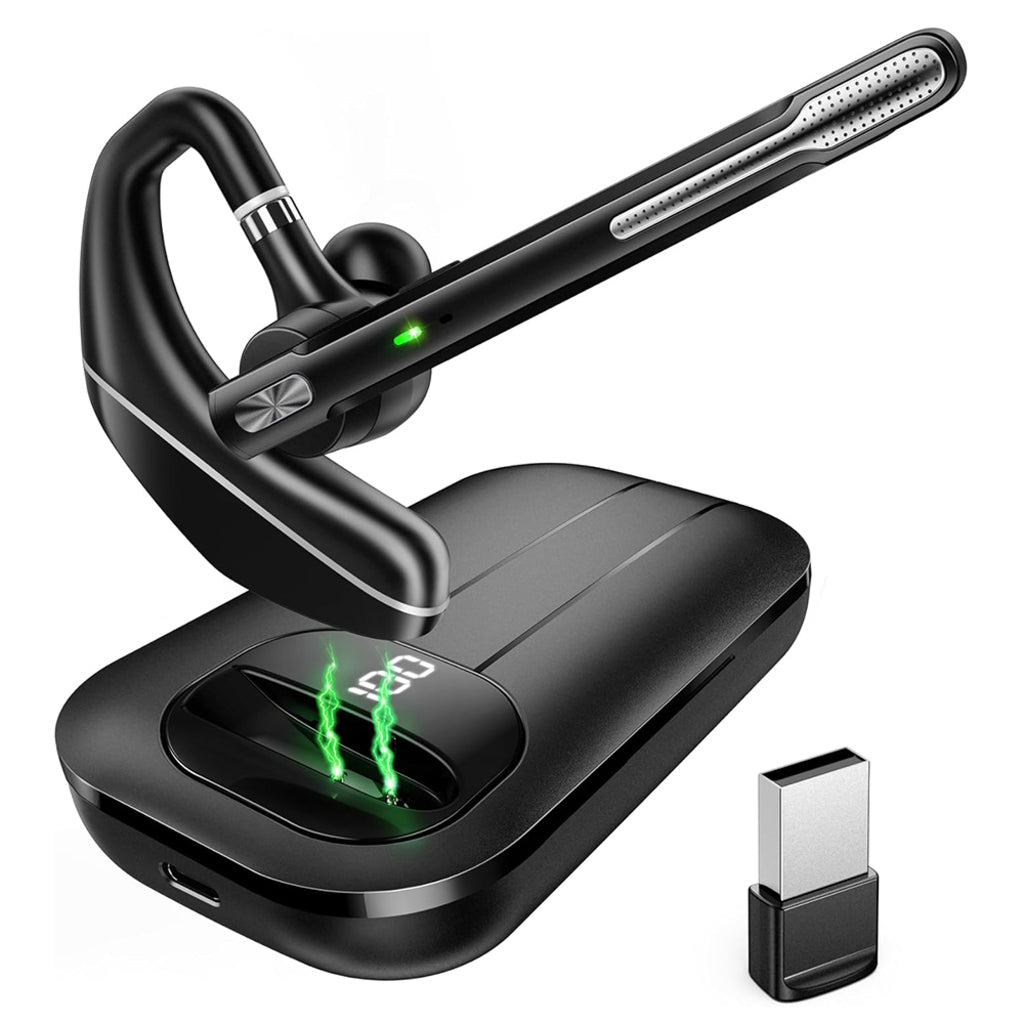 Casca Call Center Bluetooth Techsuit Hearyo A6L, Neagra