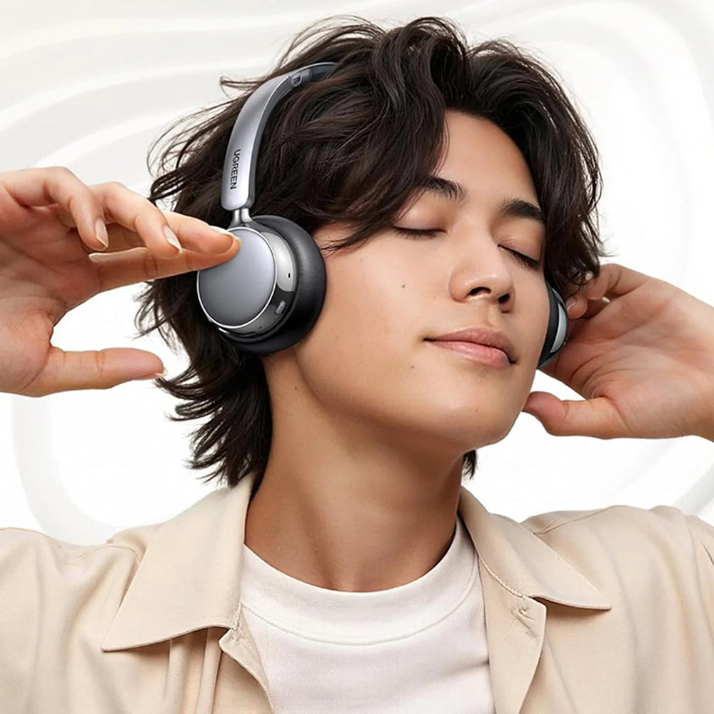 Handsfree Bluetooth UGREEN HiTune Studio Plus HP207, A2DP, ANC, Argintiu