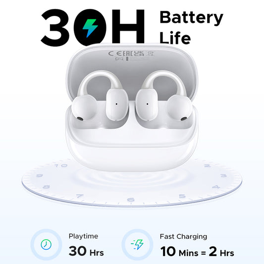 Handsfree Bluetooth UGREEN S6 ClipBuds Magic WS208, TWS, Alb