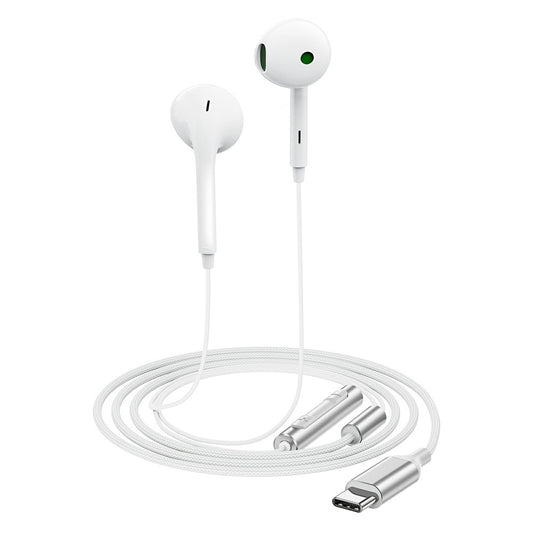 Handsfree USB-C Acefast L7, Alb