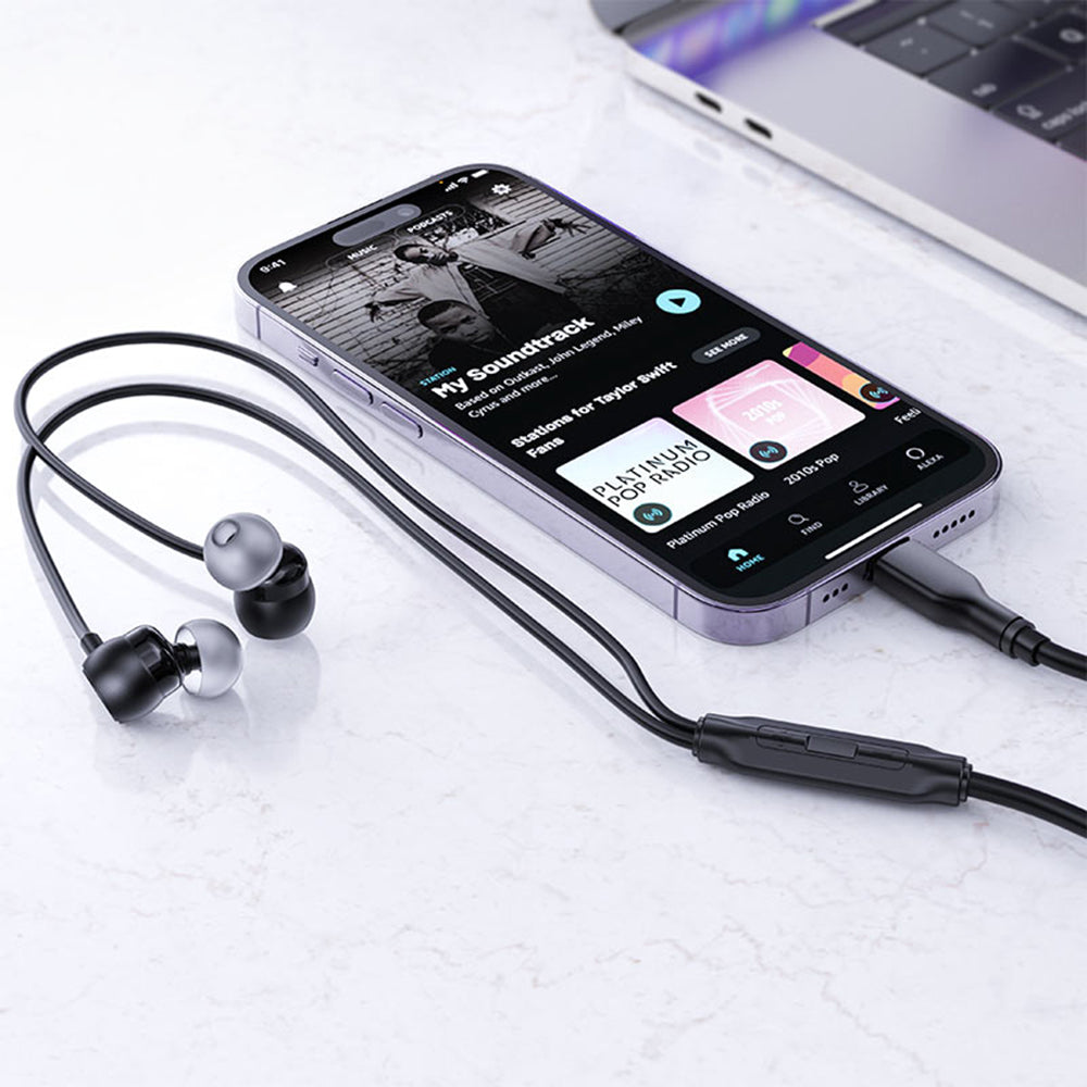 Handsfree USB-C Acefast L8, Negru