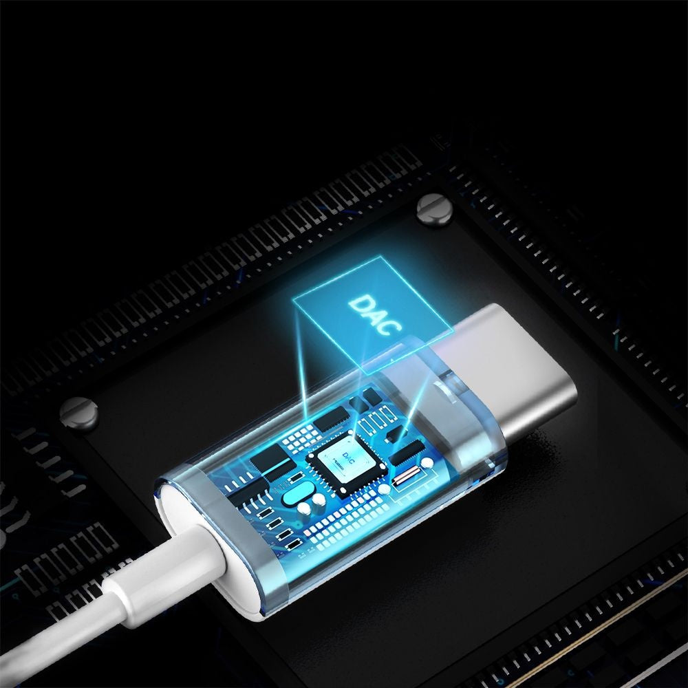 Handsfree USB-C McDodo HP-7500, Alb