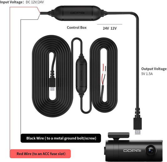 Hardwire DDPAI pentru Camera Mini Pro