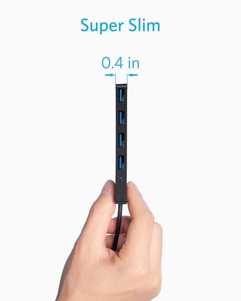 Hub USB Anker, 4 x USB-A 3.0, Negru A7516016