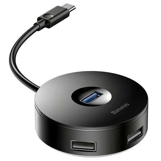 Hub USB-C Baseus AirJoy, 3 x USB-A - 1 x USB-A 3.0, Negru CAHUB-G01