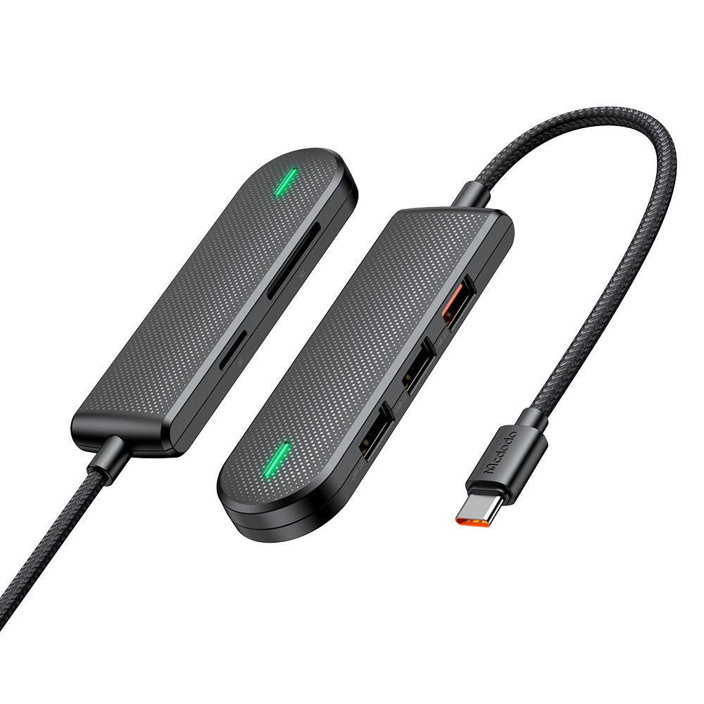 Hub USB-C McDodo HU-1430 Star, 5in1, Negru