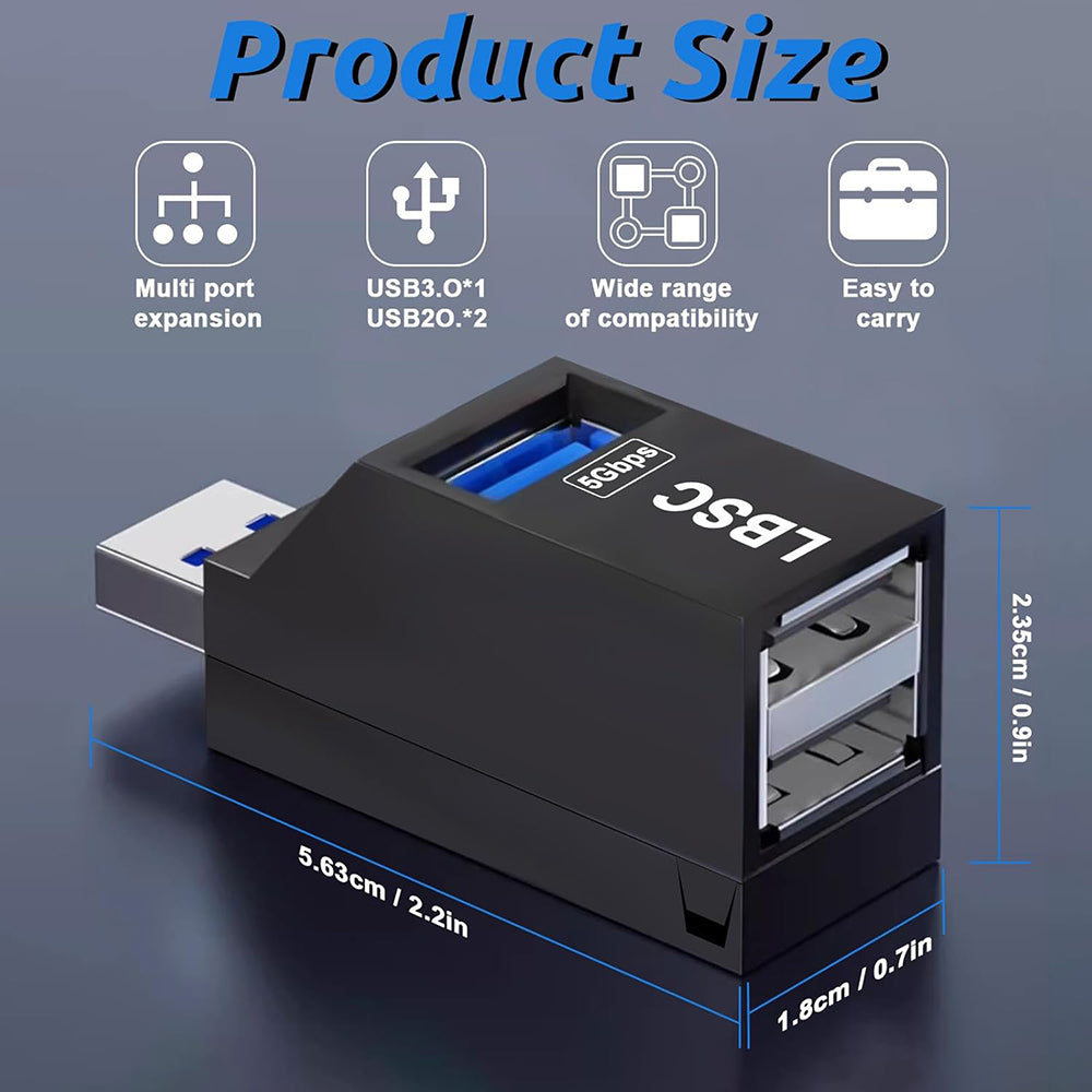 Hub USB Techsuit H11 EchoLink, 3in1, Negru
