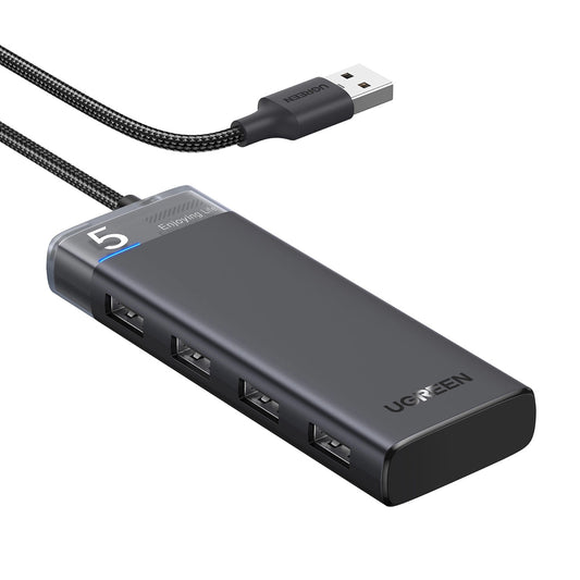 Hub USB UGREEN CM653, 4 x USB-A 3.0, Negru