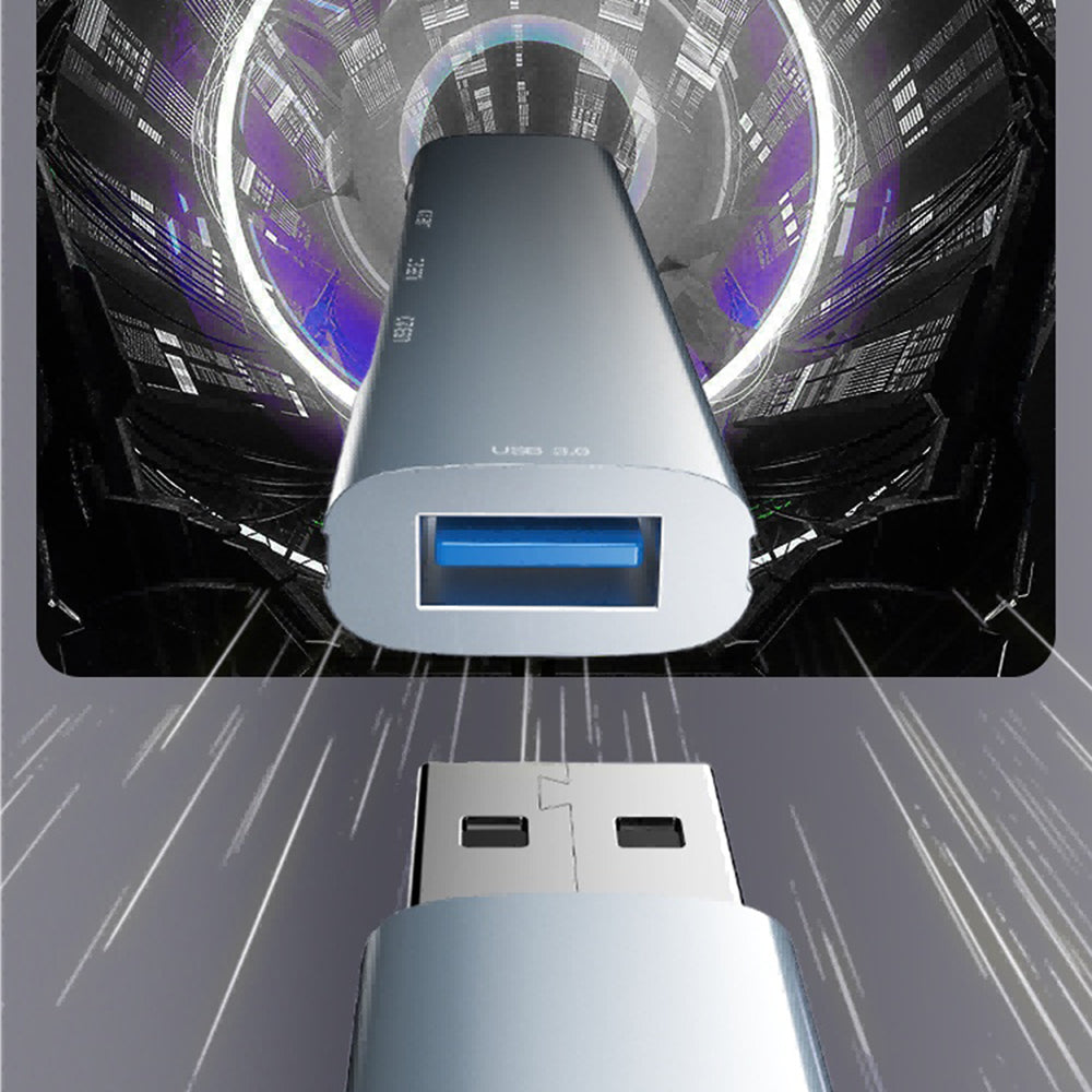Hub USB Yesido HB18, 4in1, Gri