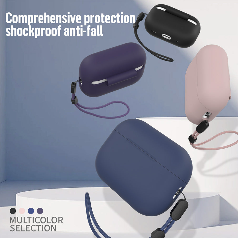 Husa Blueo Liquid pentru Apple AirPods Pro 2, Bleumarin