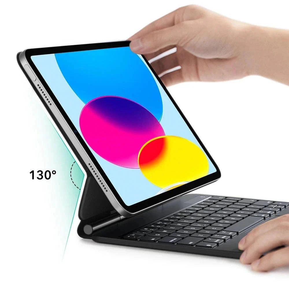 Husa cu Tastatura pentru Apple iPad (2025) / (2022), ESR, Rebound New, Neagra