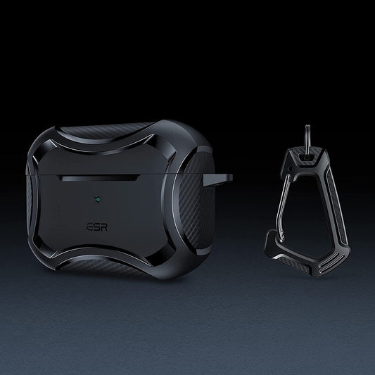 Husa ESR Cyber Armor Tough pentru Apple AirPods Pro Series, Neagra