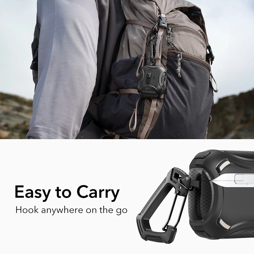 Husa ESR Cyber FlickLock pentru Apple AirPods Pro 3, Neagra