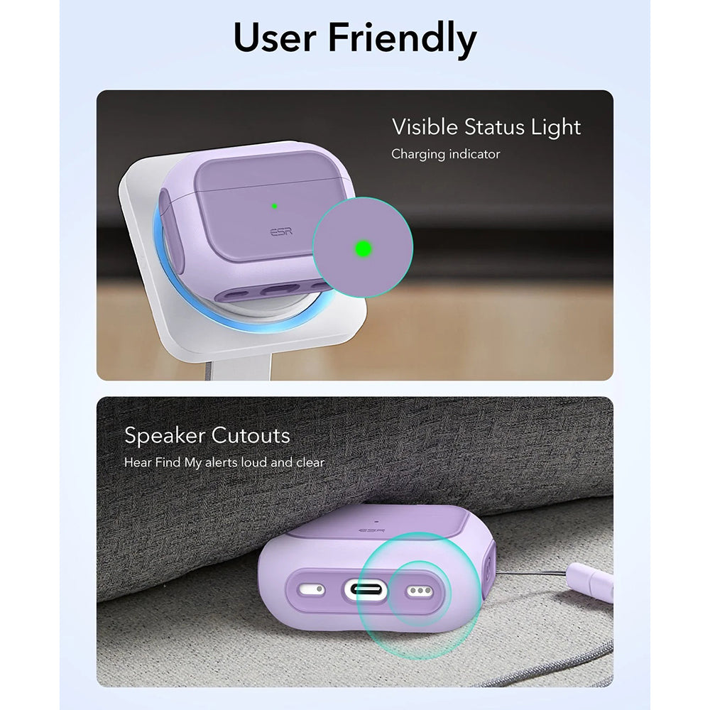 Husa ESR Orbit Hybrid pentru Apple AirPods Pro 3, Mov