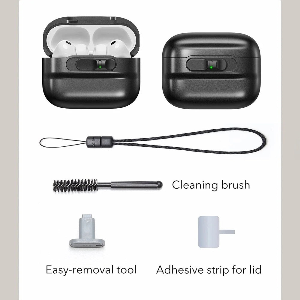 Husa ESR Pulse Magnetic FlickLock pentru Apple AirPods Pro 3, Neagra