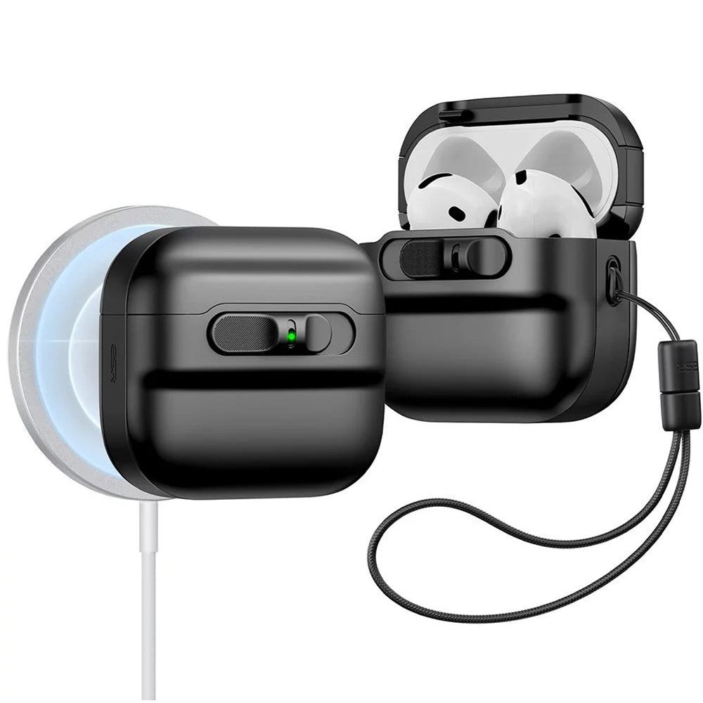 Husa ESR Pulse pentru Apple AirPods 4 / 5, Neagra